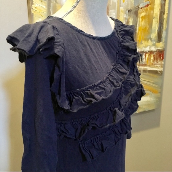 JUICY COUTURE Comfy Cotton Tunic with Ruffles -S/M - Picture 3 of 7